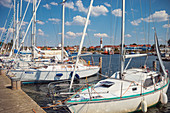 Hafen von Timmendorf auf Insel Poel bei Wismar, Mecklenburg-Vorpommern, Deutschland