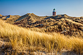 Rotes Kliff lighthouse in Kampen, Sylt, Schleswig-Holstein, Germany