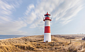 List-Ost lighthouse on the Ellenbogen Peninsula, Sylt, Schleswig-Holstein, Germany