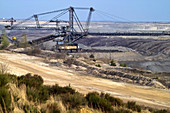 Tagebau, Landschaft im Fürst-Pücklerland IBA, Welzow, Sachsen, Deutschland