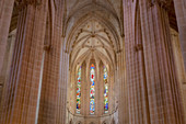 The choir of Batalha Monastery (Mosteiro da Batalha), Batalha municipality, Leiria district, Estremadura province, Portugal.