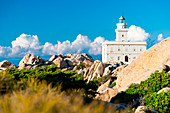 Capo Testa lighthouse, Santa Teresa di Gallura, Sassari province, Sardinia, Italy, Europe.