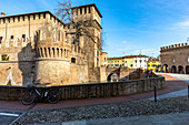 Die Rocca Sanvitale in Fontanellato, Provinz Parma, Emilia Romagna, Italien