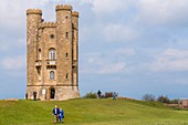 United Kingdom, Gloucestershire, Cotswold district, Cotswolds region, ornamental tower (1799) commissioned by Lady Coventry to architect James Wyatt subsequently stayed where Sir Thomas Phillipps, Edward Burne Jones, William Morris