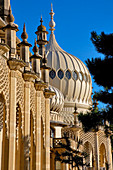 United Kingdom, Sussex, Brighton, facade of the Royal pavilion, old royal house build for the king George IV