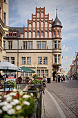 Historische Gebäude in der Altstadt, Lutherstadt Wittenberg, Sachsen-Anhalt, Deutschland, Europa