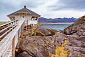 Fischerdorf Hamn auf Insel Senja, Norwegen
