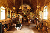 In the Schitul Sfântul Atanasie chapel, in the only monastery in the Danube Delta, Mănăstirea Stipoc, Mila 23, Tulcea, Romania.