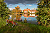 Am Karpfenweiher bei Birklingen, Iphofen, Kitzingen, Unterfranken, Franken, Bayern, Deutschland, Europa