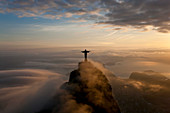 The Christ Redeemer statue on the Corcovado Mountain, Rio de Janeiro, Brazil