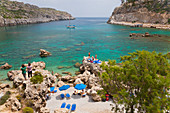 Ladiko Beach, Anthony Quinn-Bay, Faliraki, Rhodes, Dodecanese Islands, Greece