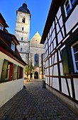 An der Pfarrkirche St. Martin in der Altstadt von Forchheim, Oberfranken, Bayern, Deutschland
