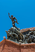 Independence monument in Humahuaca, a city in the valley of Quebrada de Humahuaca, Andes Mountains, Jujuy Province, Argentina.
