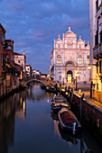 San Giovanni e Paolo Hospital at dusk. Venice, Veneto, Italy, Europe.