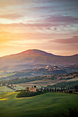 An historic farmhouse between Pienza hills. Pienza, Val d'Orcia, Tuscany, Italy 