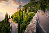 SS 45 bis road near Tremosine, Garda Lake, Lombardy, Italy