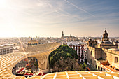 View of Metropol Parasol, Seville, province of Seville, Andalusia, Spain