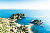 Isola bella of Taormina. Europe, Italy, Sicily, Messina province, Taormina