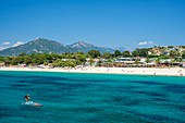 Frankreich, Corse-du Sud (2A), Region Taravo, Strand Porticcio im Golf von Ajaccio