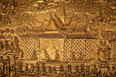 Facade of Wat Mai temple in Luang Prabang, Laos, Asia