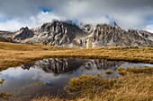 Frankreich, Savoie, massive Cerces zum Galibier, dem See der Cerces