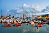 France, Charente Maritime, La Rochelle, floating basin of the Old Port