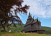 Stabkirche Hopperstad, Gemeinde Vik, Sogn og Fjordane, Norwegen, Europa 