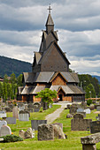 Stabkirche von Heddal, Telemark, Norwegen, Europa 