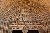 France, Correze, Beaulieu sur Dordogne, saint Pierre church (12th century),the romanesque tympanon