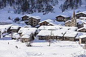France, Savoie, Vanoise National Park, Bonneval sur Arc, labelled Les Plus Beaux Villages de France (The Most Beautiful Villages of France), the highest village of Haute Maurienne (1850 m)