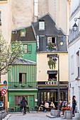 Frankreich, Paris, Stadtteil Saint Michel, alte Häuser des Mittelalters rue Galande