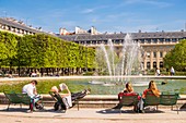 France, Paris, the garden of the Palais Royal