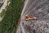 Trad Climbing, Stawamus Chief, Sea to Sky Korridor,  Squamish, British Columbia, Kanada