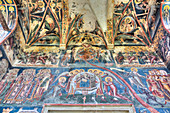 Interior Frescoes, Moldovita Monastery, 1532, UNESCO World Heritage Site, Vatra Moldovitei, Suceava County, Romania, Europe