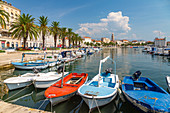 Split Hafen mit Kathedrale des Heiligen Domnius, Split, dalmatinische Küste, Kroatien, Europa
