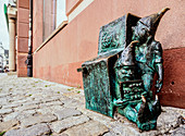 Zwergskulptur in der Altstadt, Breslau, Woiwodschaft Niederschlesien, Polen, Europa