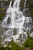 Tvindefossen waterfall near Voss, Hordaland, Norway, Europe