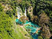 Gebiet der Minas Viejas Wasserfälle, Huasteca Potosi, San Luis Potosi, Mexiko, Nordamerika