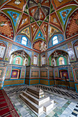 Beautiful interior of the Mausoleum of Mirwais Khan Hotaki, Kandahar, Afghanistan, Asia