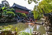 View of traditional Chinese architecture in Yu Garden, Shanghai, China, Asia