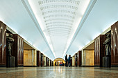 Innenraum der U-Bahnstation, Moskau, Moskauer Oblast, Russland, Europa