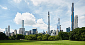 Wolkenkratzer rund um den Central Park, New York City, New York, USA