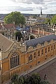 Blick von St. Mary the Virgin Kirche auf das All Souls College, Oxford, Oxfordshire, England
