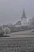 Winter in Ezelheim, Sugenheim, Neustadt an der Aisch, Mittelfranken, Franken, Bayern, Deutschland, Europa