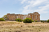 Temple E, Greek site, Selinunte, Sicily, Italy