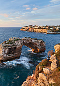 Es Pontas rock arch near Santanyi, Mallorca, Balearic Islands, Catalonia, Spain