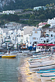 Fishing boats in the Marina Grande in Capri, Italy