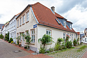 House in the old town, Schleswig, Schleswig-Holstein, Germany