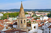 Saint John the Baptist Church, Manueline clock tower, Tomar, Santarem district, Portugal, Europe