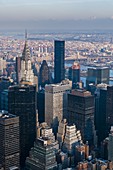 Ansicht von Manhattan vom Empire State Building, New York City, USA.